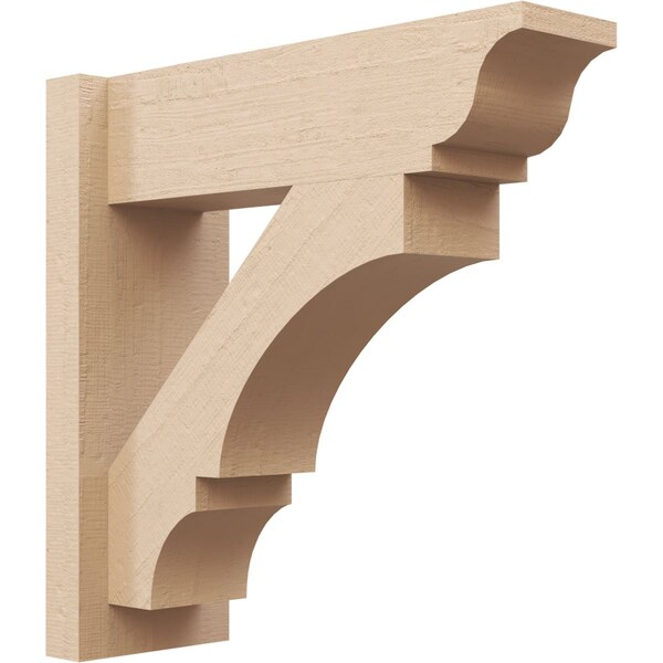 Ekena Millwork 5 1/2-in W x 16-in D x 16-in H Balboa Trad Rough Cedar Woodgrain TimberThane Outlooker, Primed Tan OUTUR055X16X16BOA04RCPR - main